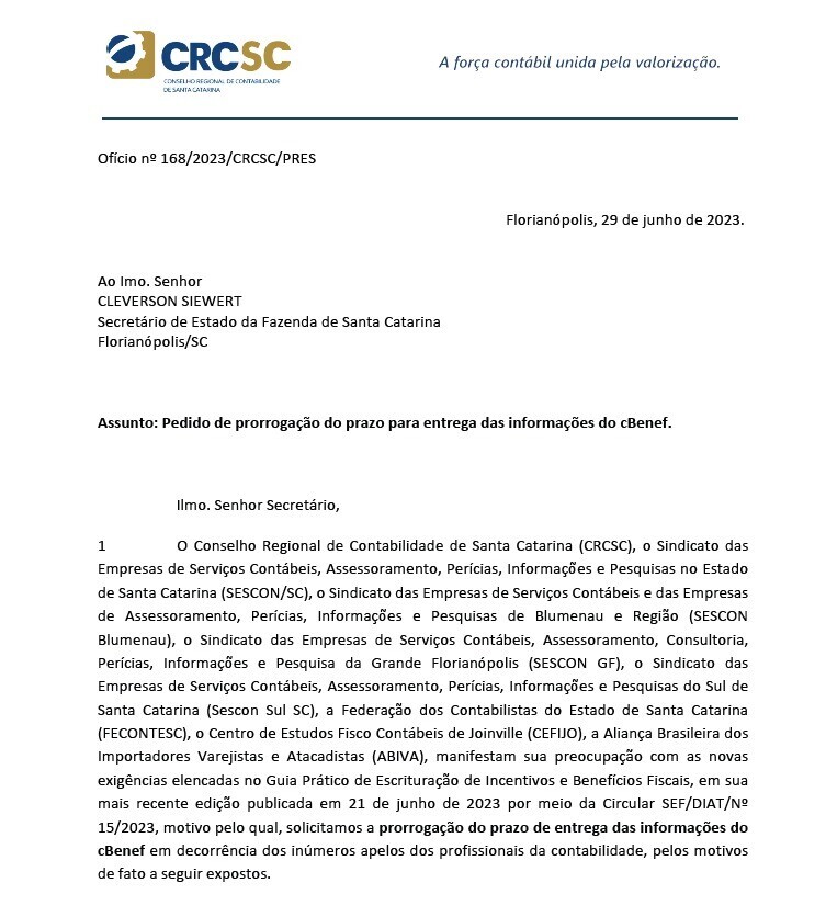 crcsc-e-entidades-representativas-da-classe-contabil-formalizam-pedido-de-prorrogacao-de-prazo-para-o-cbenef