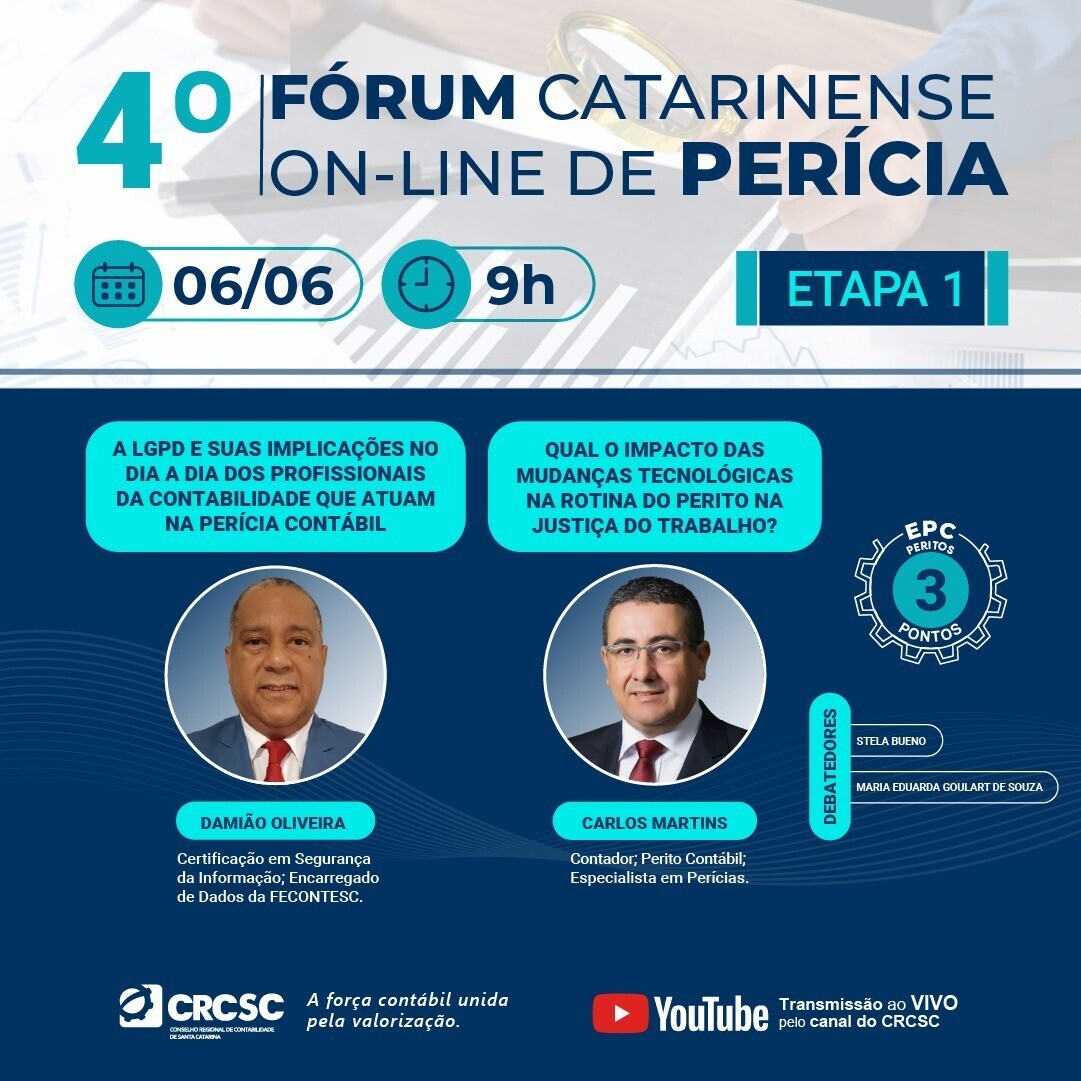 primeira-etapa-do-forum-de-pericia-abordara-impactos-da-lgpd-e-das-mudancas-tecnologicas