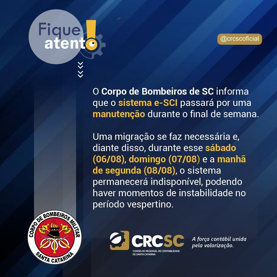 e-sci-passara-por-manutencao-no-final-de-semana